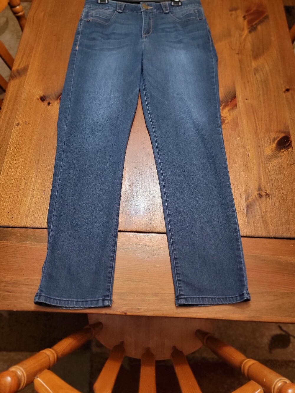 Democracy Women's Straight-Leg Jeans in Mid Blue